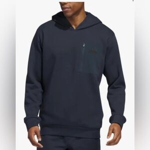 Adidas Men's Regular Fit Kangaroo‎ Pockets Hoodie Blue XL